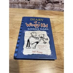 Diary of a Wimpy Kid Rodrick Rules - Hardcover Book By Kinney, Jeff - GOOD Cond.